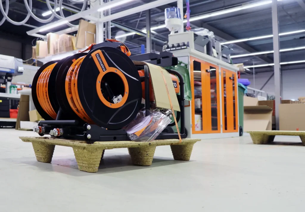 presswood houtvezel pallets voor opslag, transport en export